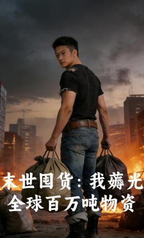 短剧《末世囤货：我薅光全球百万吨物资》海报