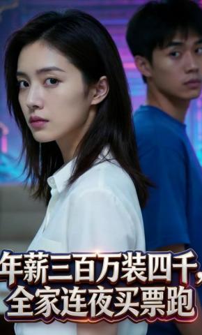 短剧《年薪三百万装四千，全家连夜买票跑》海报