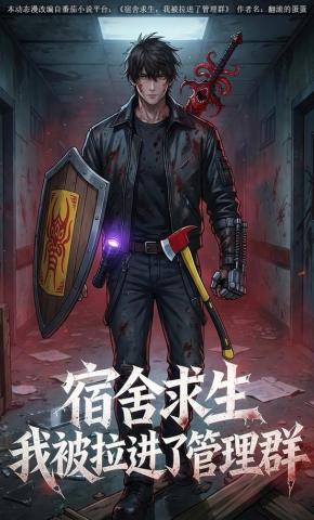 短剧《宿舍求生，我被拉进了管理群》海报