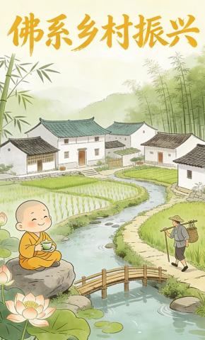 短剧《佛系乡村振兴》海报