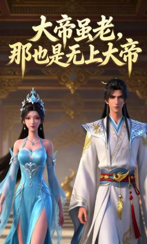 短剧《大帝虽老，那也是无上大帝》海报