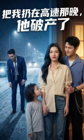 短剧《把我扔在高速那晚，他破产了》海报