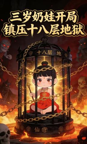 短剧《三岁奶娃开局镇压十八层地狱》海报