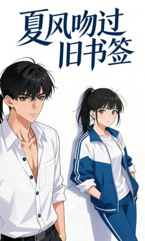 短剧《夏风吻过旧书签》海报
