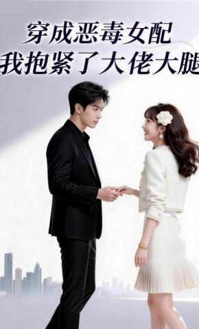 短剧《穿成恶毒女配，我抱紧了大佬大腿》海报