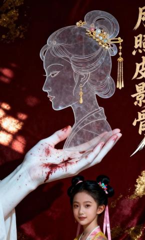 短剧《月照皮影骨》海报