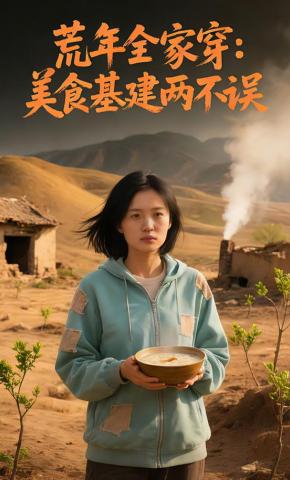 短剧《荒年全家穿：美食基建两不误》海报