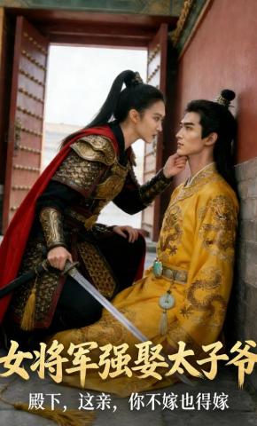 短剧《女将军强娶太子爷》海报