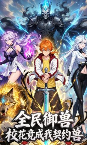 短剧《全民御兽，校花竟成我契约兽》海报