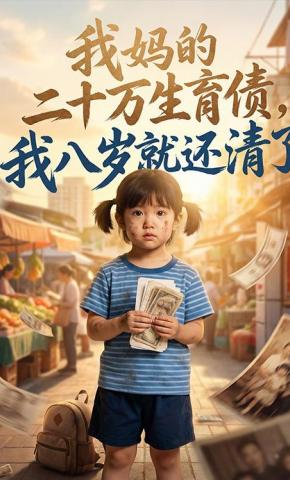 短剧《我妈的二十万生育债，我八岁就还清了》海报