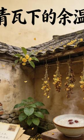 短剧《青瓦下的余温》海报