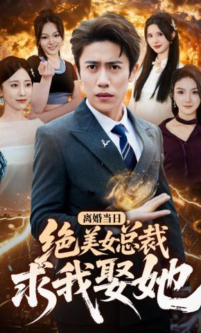 短剧《离婚当日，绝美女总裁求我娶她》海报