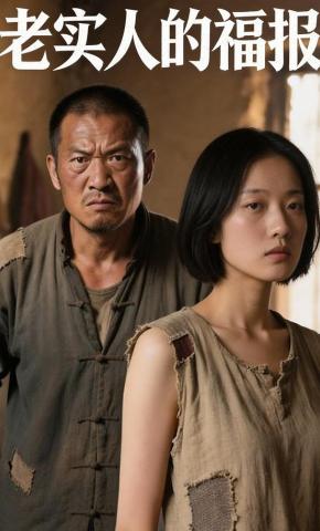 短剧《老实人的福报》海报