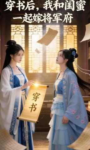 短剧《穿书后，我和闺蜜一起嫁入将军府》海报