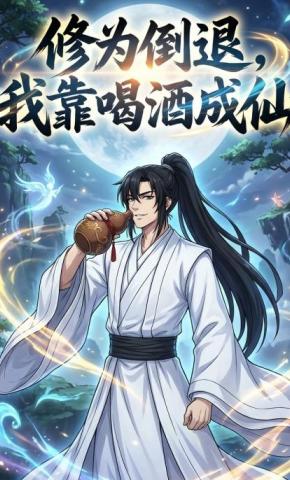 短剧《修为倒退，我靠喝酒成仙》海报