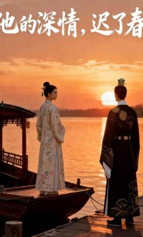 短剧《他的深情，迟了春》海报