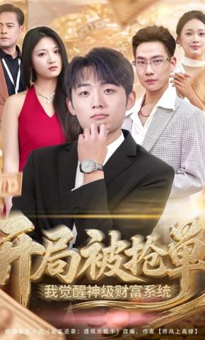 短剧《开局被抢单，我觉醒神级财富系统》海报