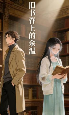 短剧《旧书脊上的余温》海报