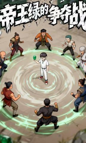 短剧《帝王绿争夺战》海报
