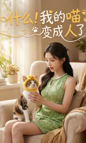 短剧《什么！我的喵变成人了》海报