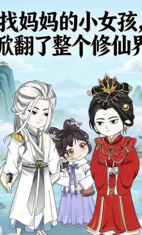 短剧《找妈妈的小女孩，掀翻了整个修仙界》海报