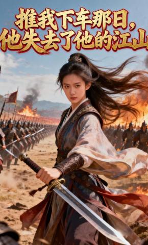 短剧《推我下车那日，他失去了他的江山》海报