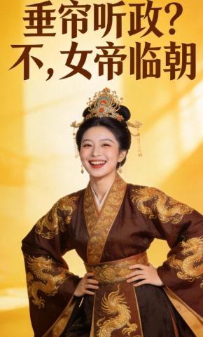 短剧《垂帘听政？不，女帝临朝》海报