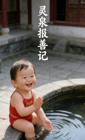 短剧《灵泉报善记》海报