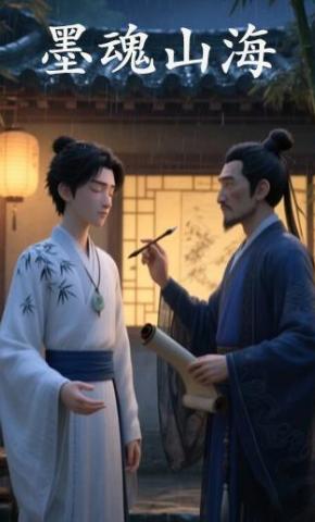 短剧《墨魂山海》海报