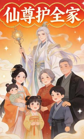 短剧《仙尊护全家》海报