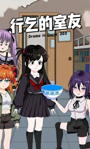 短剧《行乞的室友》海报