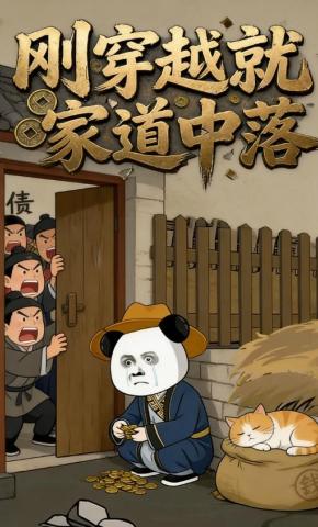 短剧《刚穿越就家道中落》海报