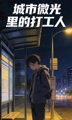 短剧《城市微光里的打工人》海报
