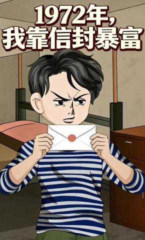 短剧《1972年，我靠信封暴富》海报