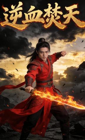 短剧《逆血焚天》海报