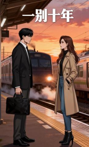 短剧《一别十年》海报