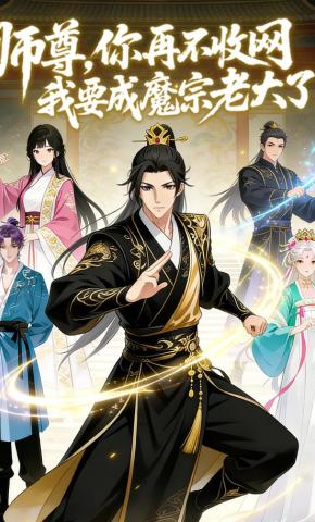 短剧《师尊，你再不收网，我要成魔宗老大了！》海报