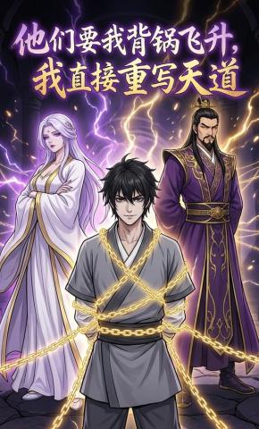 短剧《他们要我背锅飞升，我直接重写天道》海报