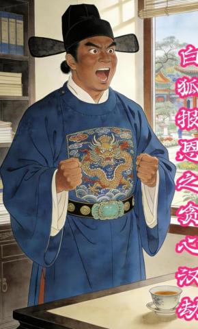 短剧《白狐报恩之贪心汉劫》海报