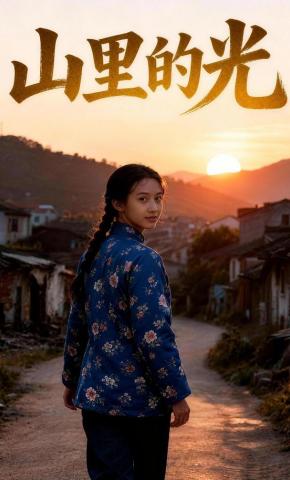 短剧《山里的光》海报