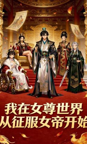 短剧《我在女尊世界，从征服女帝开始》海报