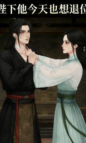 短剧《陛下他今天也想退位》海报