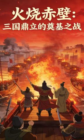 短剧《火烧赤壁：三国鼎立的奠基之战》海报