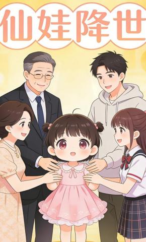 短剧《仙娃降世》海报