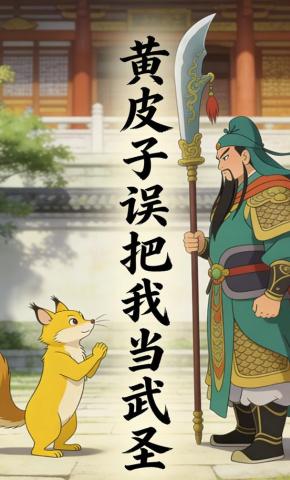 短剧《黄皮子误把我当武圣》海报