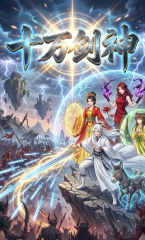 短剧《十万剑神》海报