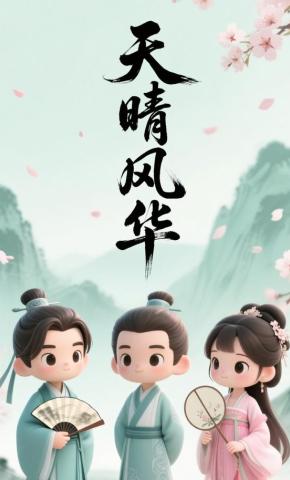 短剧《天晴风华》海报