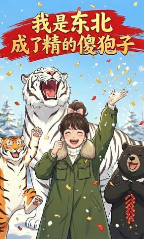 短剧《我是东北成了精的傻狍子》海报