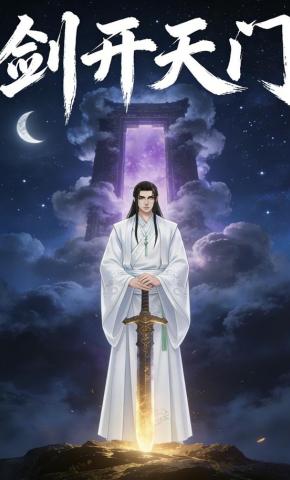 短剧《剑开天门》海报