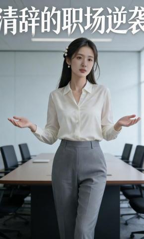 短剧《清辞的职场逆袭》海报